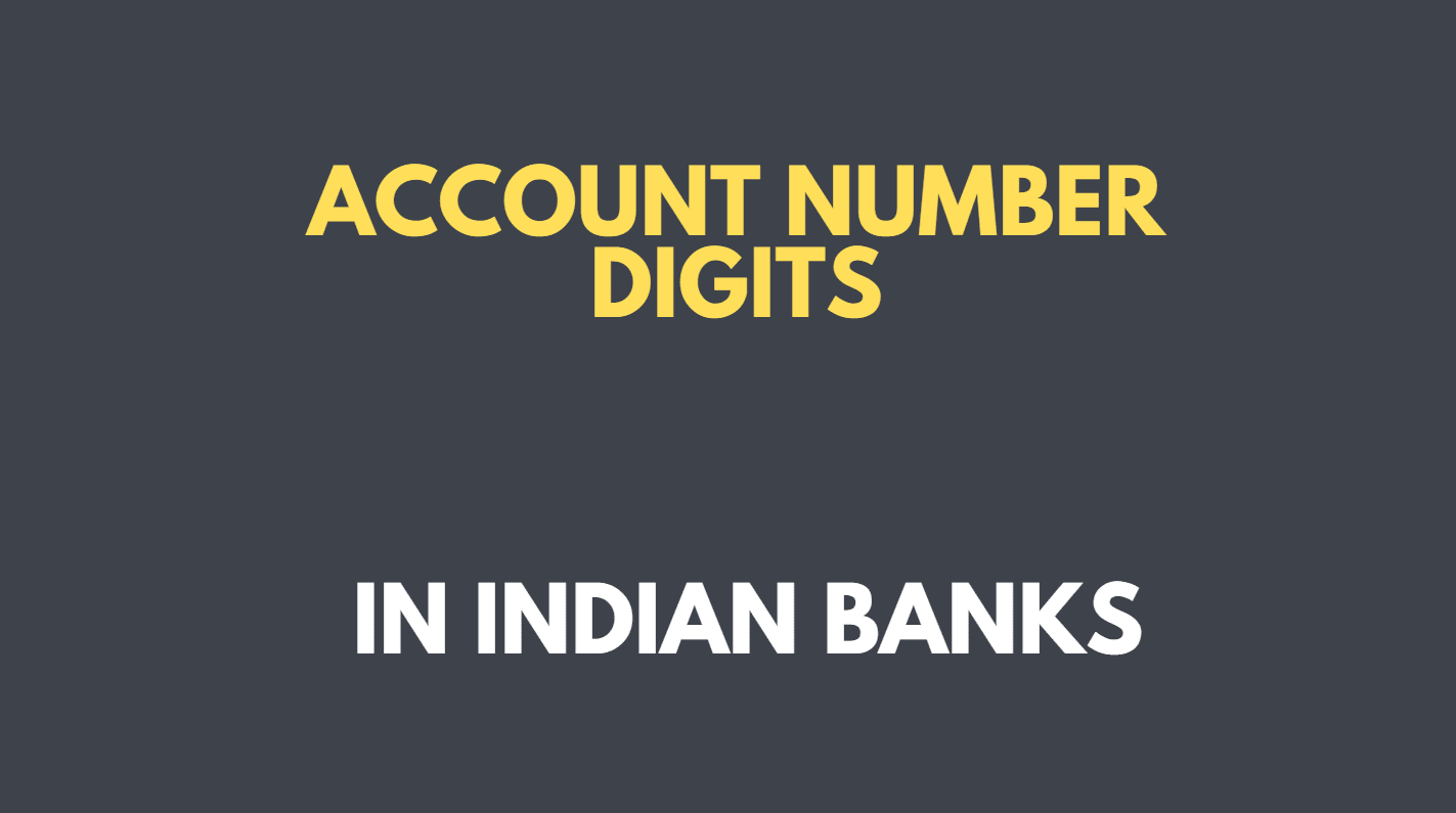 indian bank account number digits example