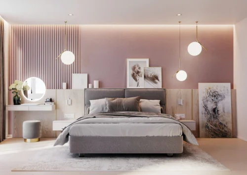 Two Colour Combination for Bedroom Walls